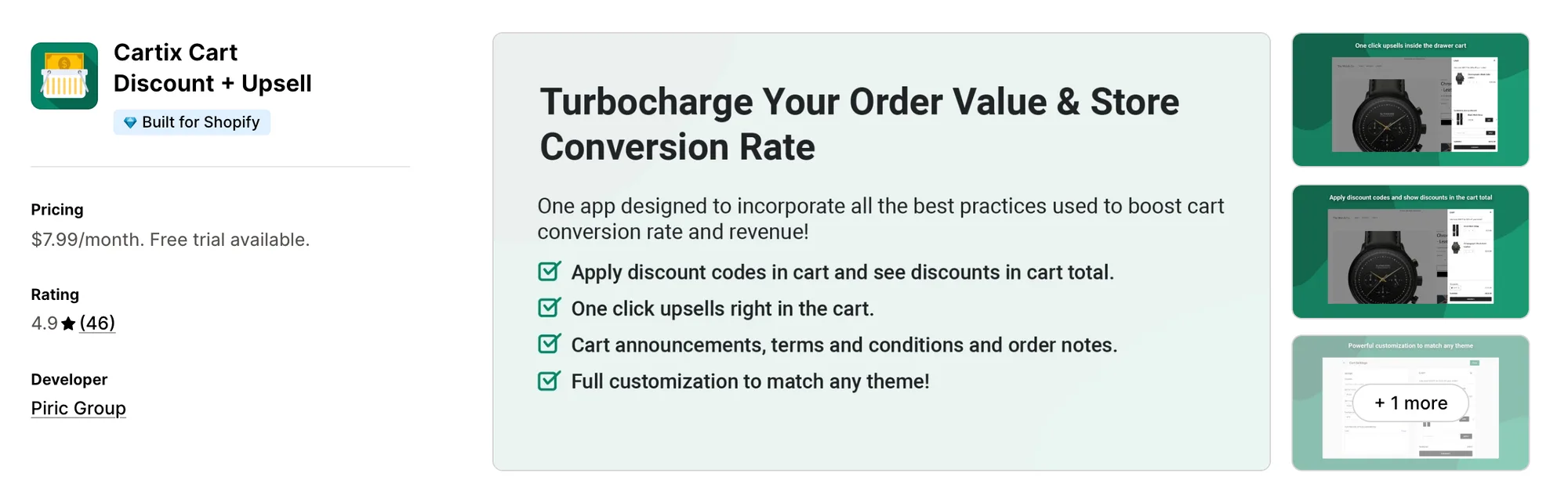 Cartix Cart Discount + Upsell on the Shopify App Store