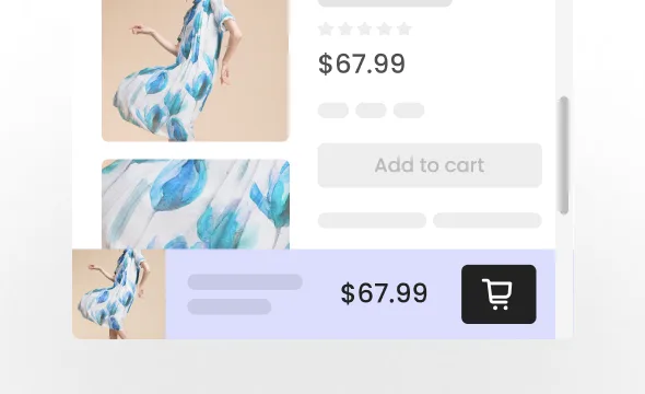 Vitals Sticky Add to Cart App widget