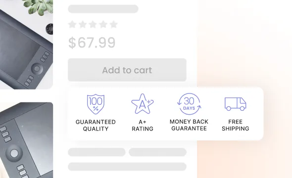 Vitals Trust Badges & Seals App widget