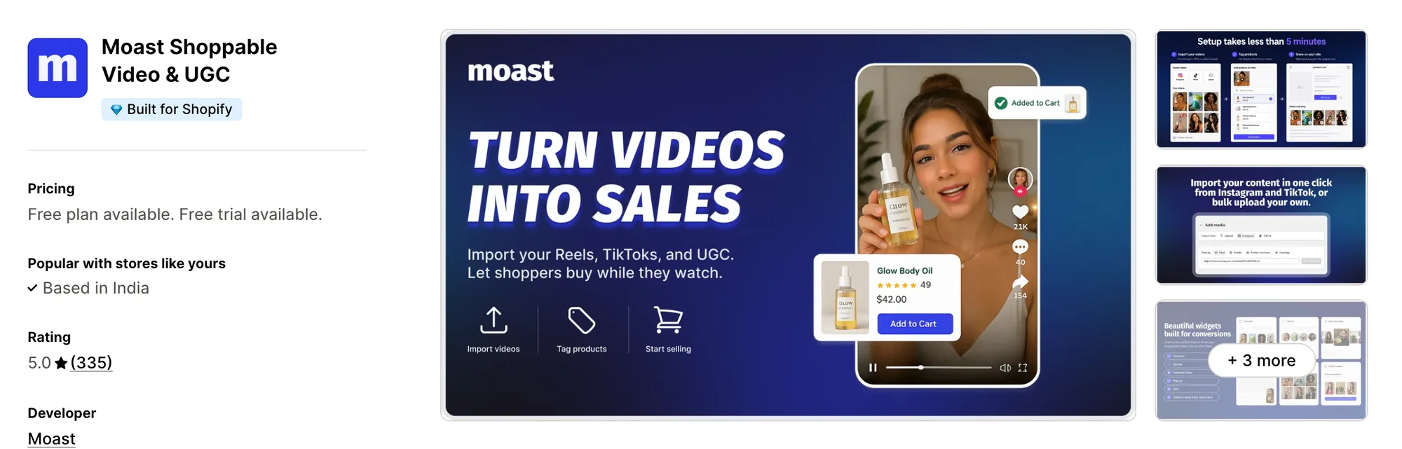 Moast Shoppable Video & UGC on the Shopify App Store