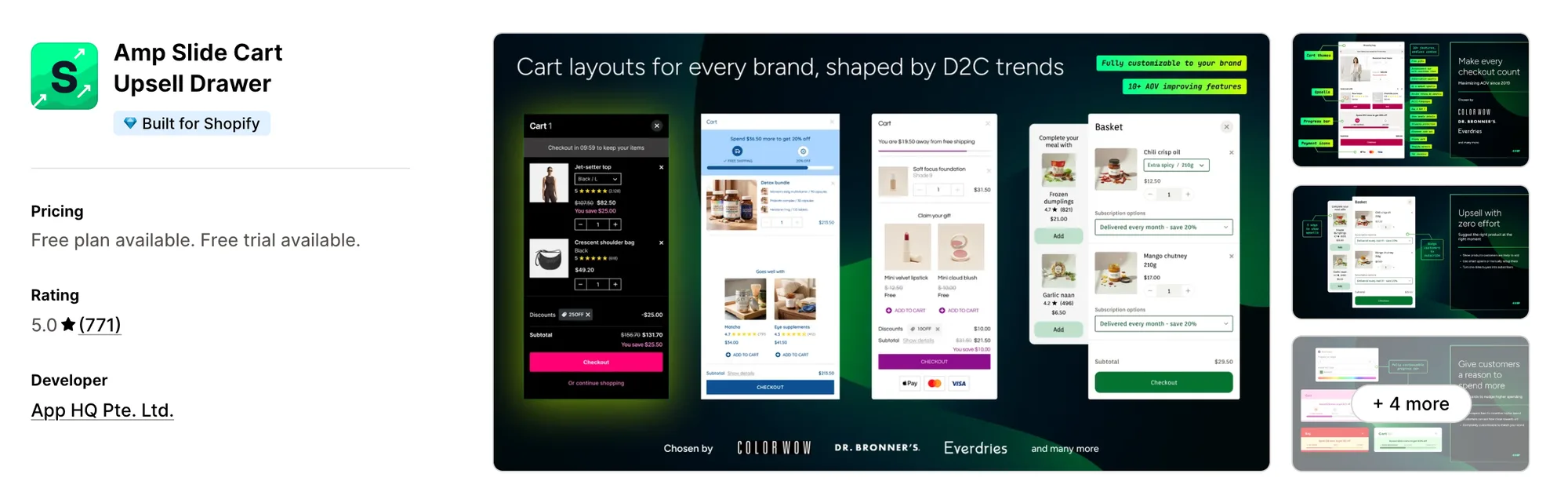 iCart Cart Drawer Cart Upsell on the Shopify App Store