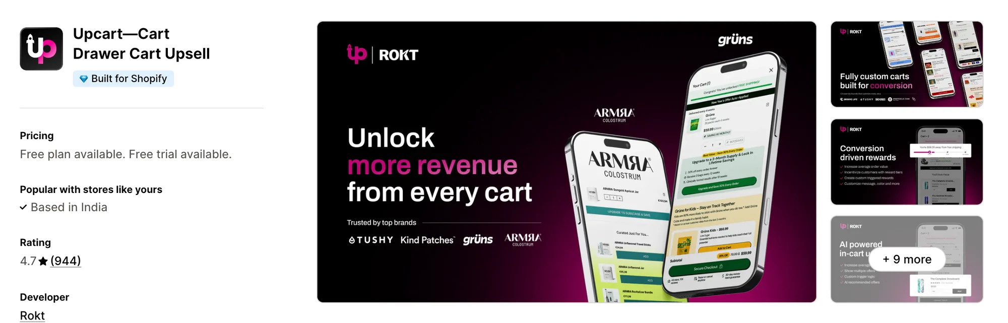 Amp Slide Cart Upsell Drawer on the Shopify App Store