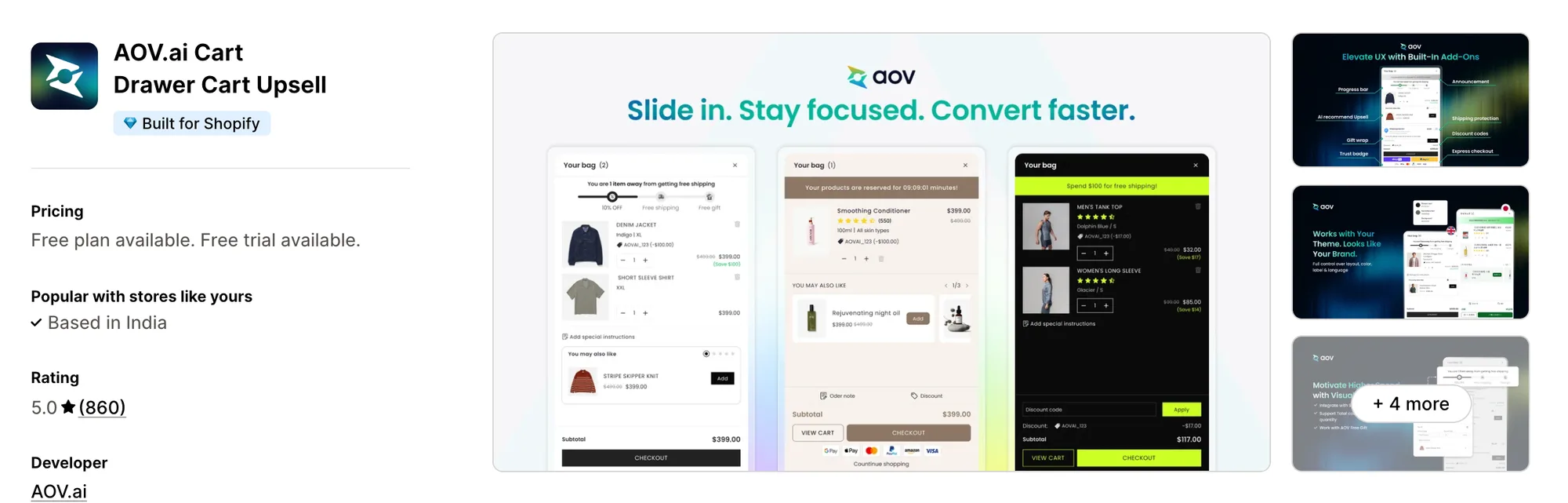 Qikify Slide Cart Drawer on the Shopify App Store