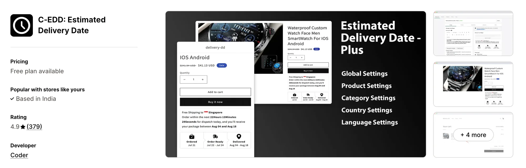 C-EDD: Estimated Delivery Date on the Shopify App Store