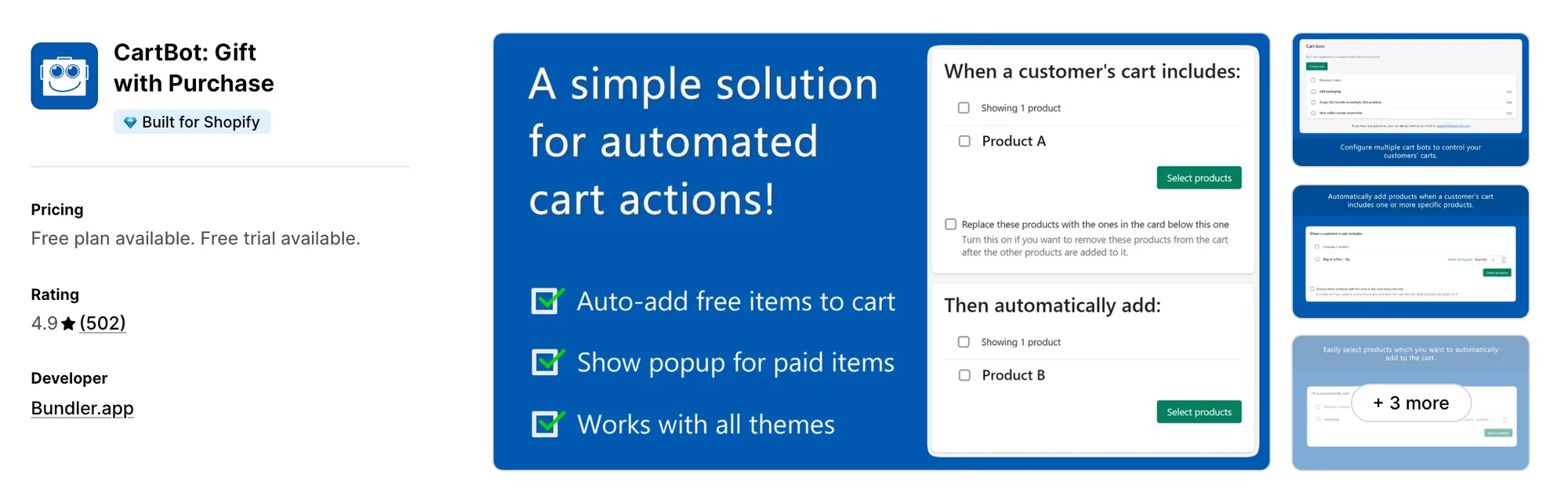 Vex Auto Add To Cart Free Gift on the Shopify App Store