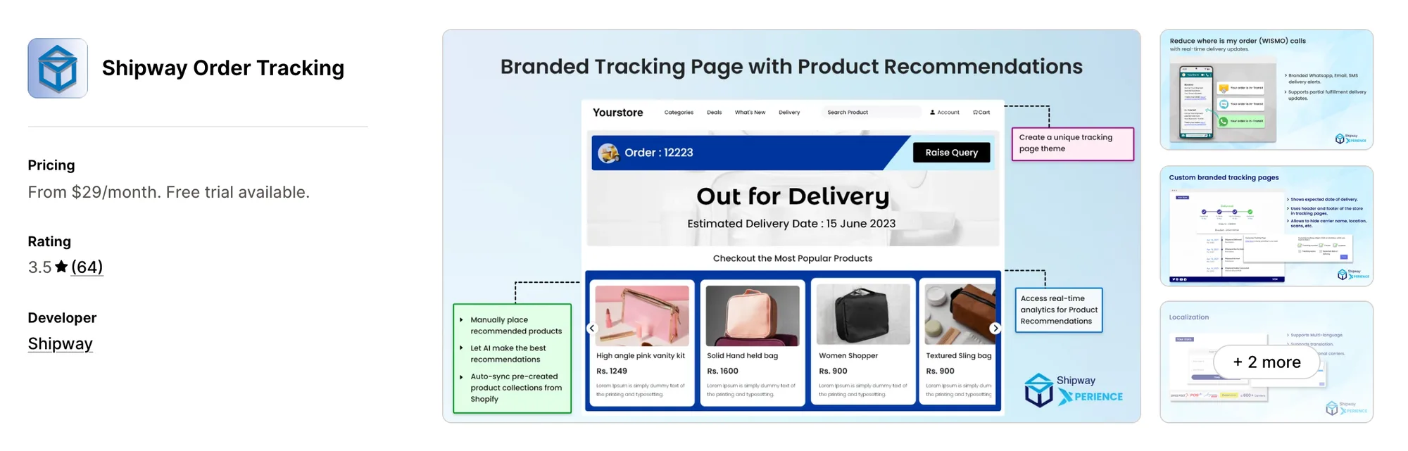 Tracktor Order Tracking on the Shopify App Store