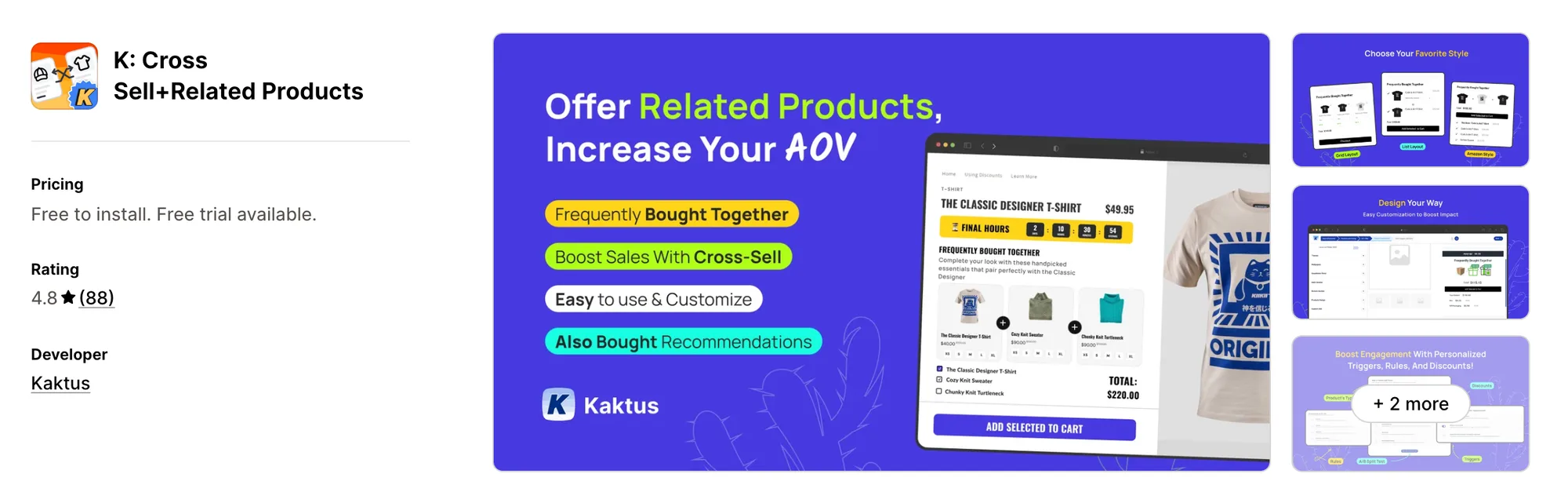 K: Cross Sell+Related Products on the Shopify App Store