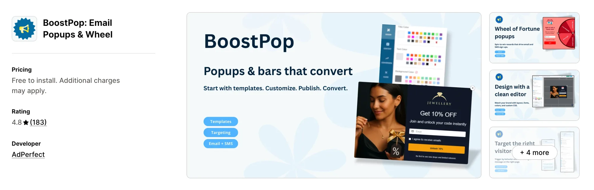 WooHoo – Popups & Spin Wheel on the Shopify App Store