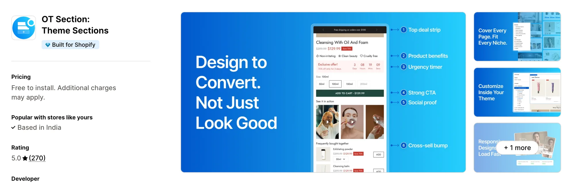 OT Section: Theme Sections on the Shopify App Store