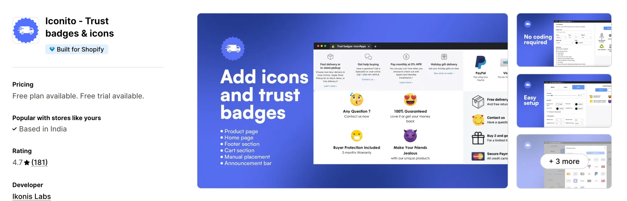ShopClimb - Trust Badges on the Shopify App Store