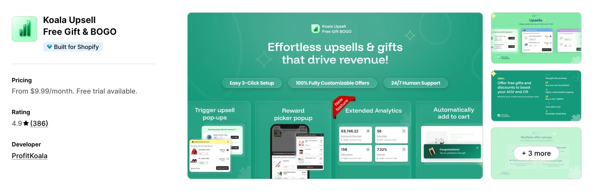 Koala Upsell Free Gift & BOGO on the Shopify App Store
