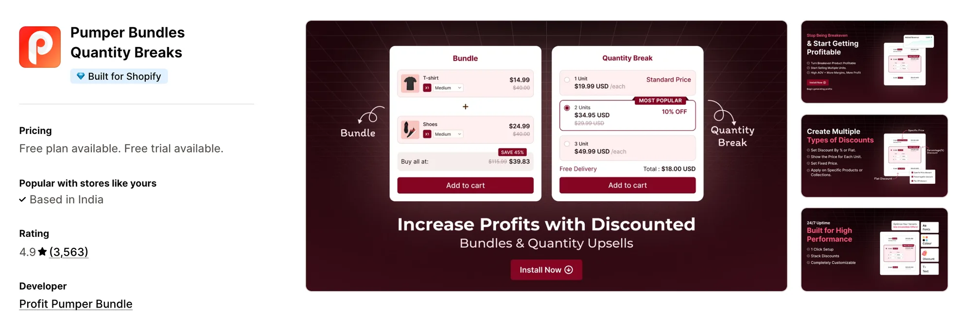 Pumper Bundles Quantity Breaks on the Shopify App Store