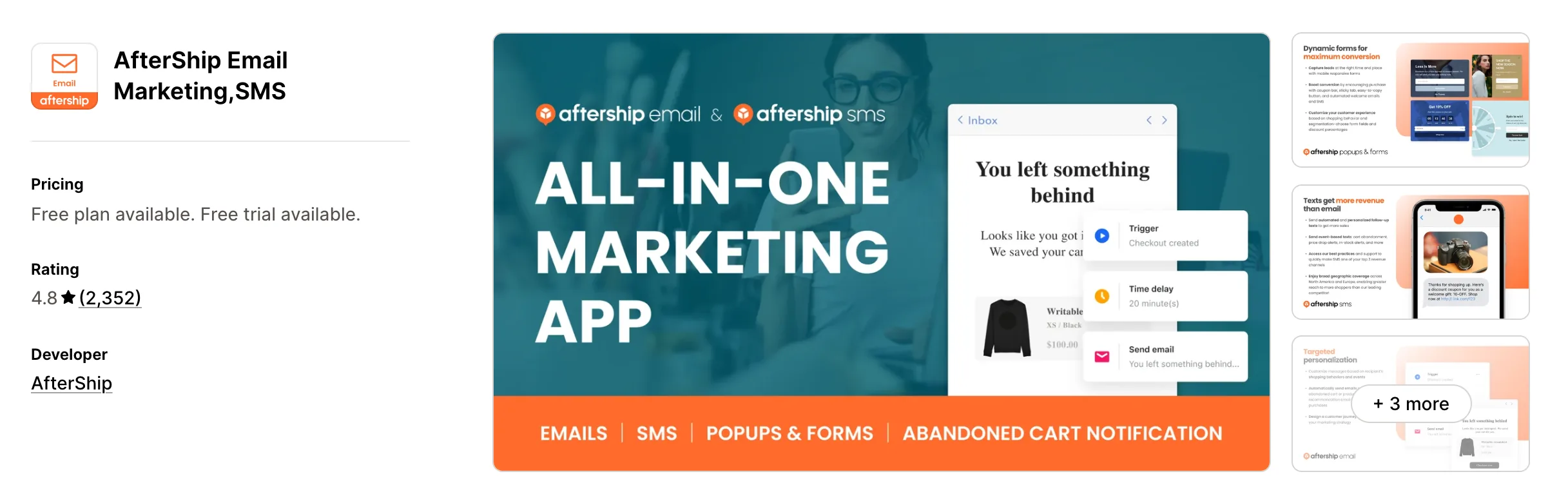 AfterShip Email Marketing,SMS on the Shopify App Store