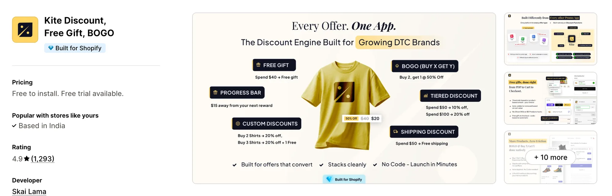 Kite Discount, Free Gift, BOGO on the Shopify App Store