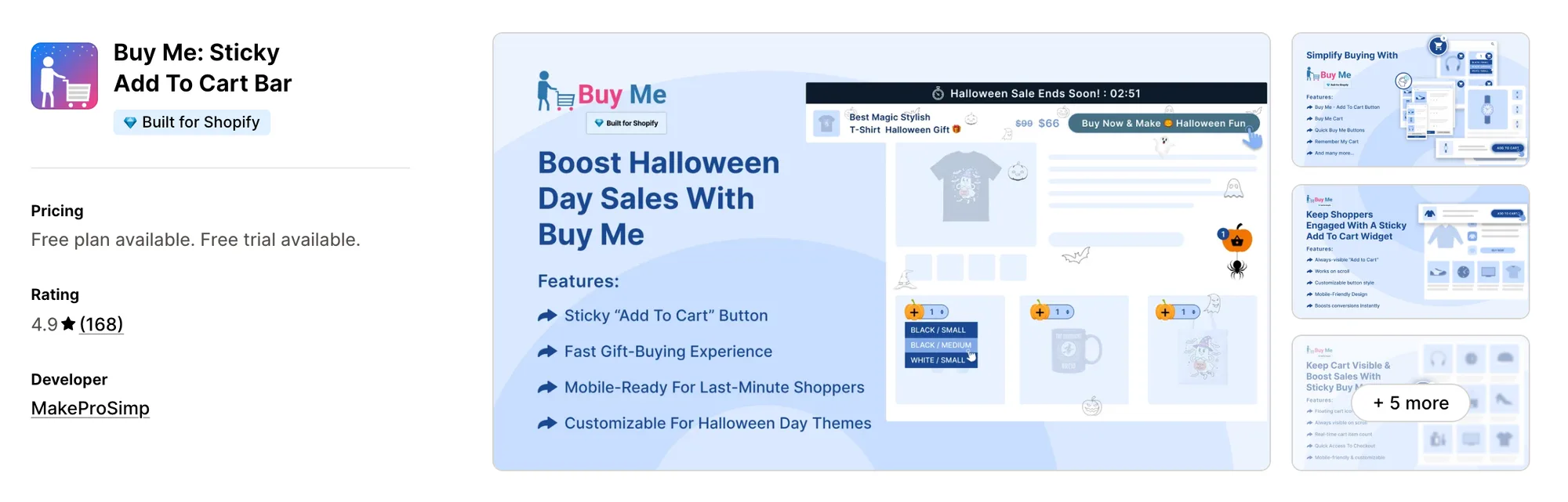 Buy Me: Sticky Add To Cart Bar on the Shopify App Store