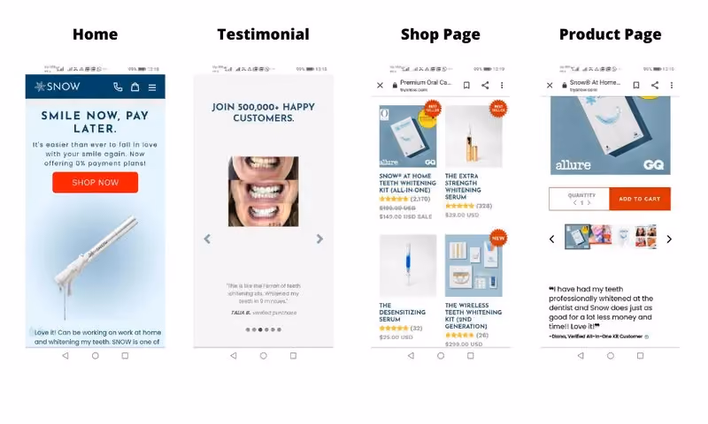 eCommerce user experience best practices - mobile-friendly ecommerce store
