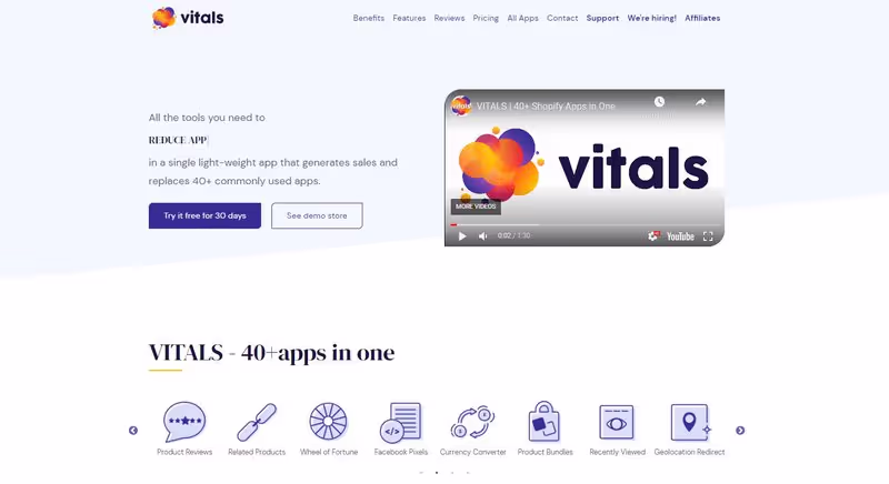 Vitals 40+ apps-in-one