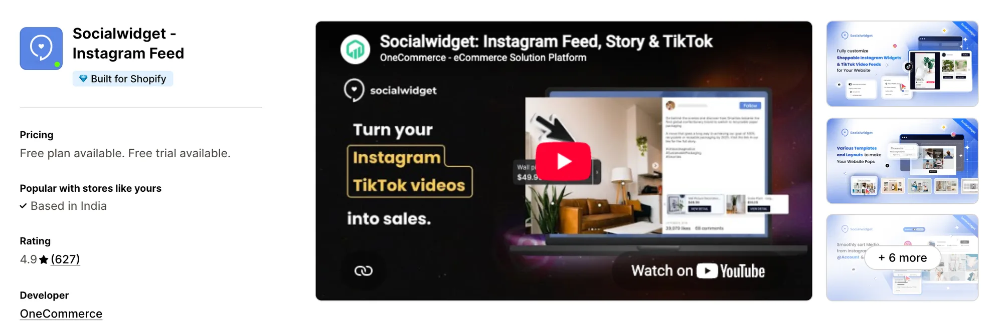 Socialwidget ‑ Instagram Feed on the Shopify App Store