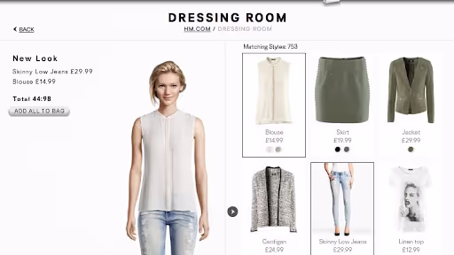 virtual fitting room