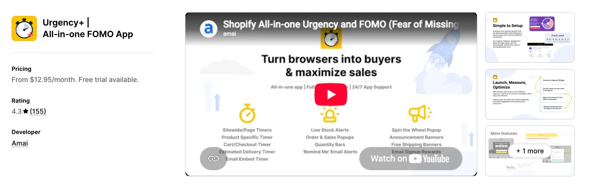 Urgency+ | All‑in‑one FOMO App on the Shopify App Store
