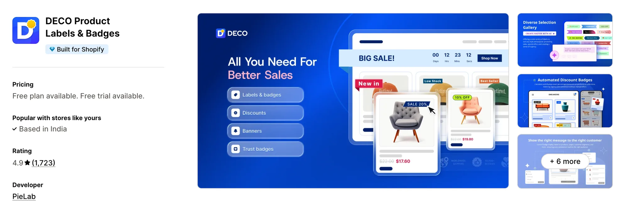 DECO Product Labels & Badges on the Shopify App Store