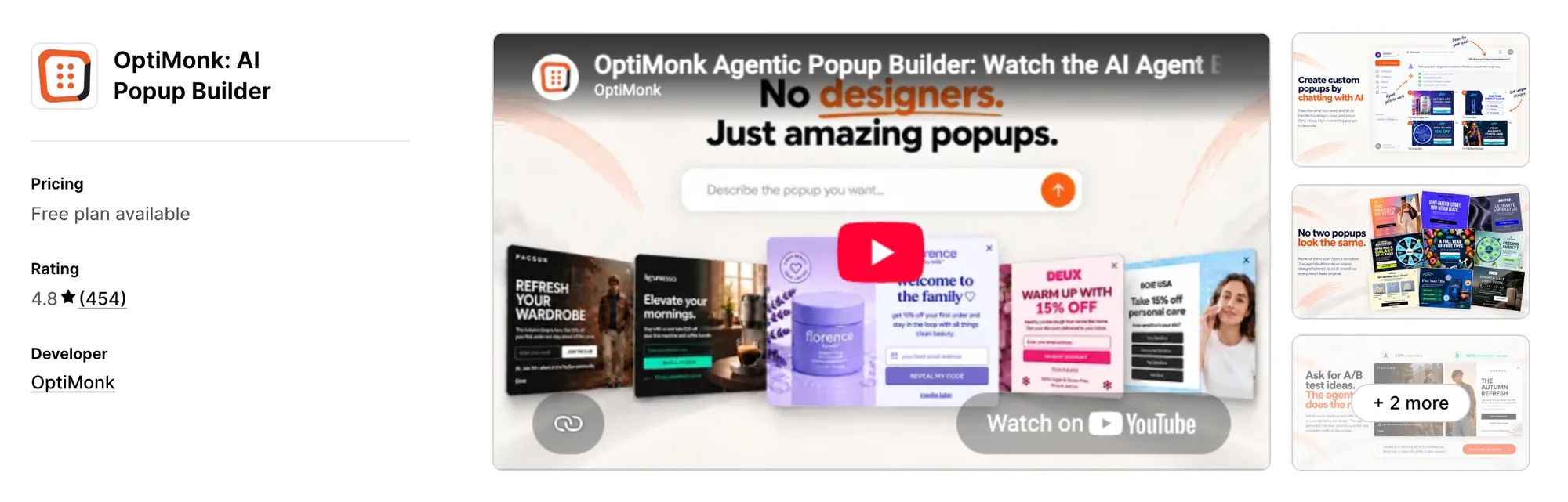 OptiMonk: AI Popup Builder on the Shopify App Store