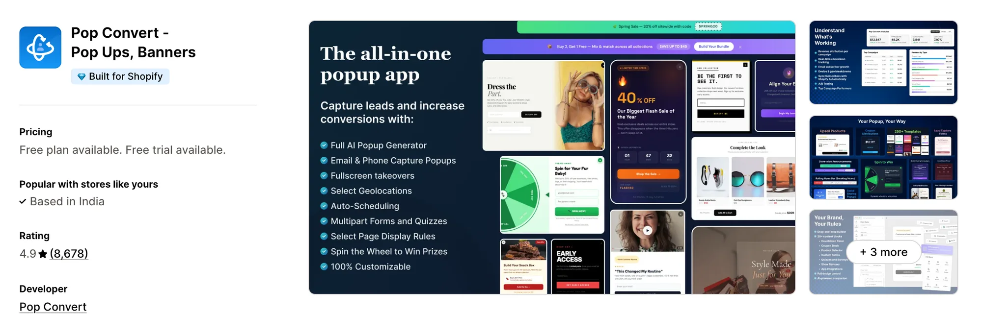 Pop Convert - Pop Ups, Banners on the Shopify App Store