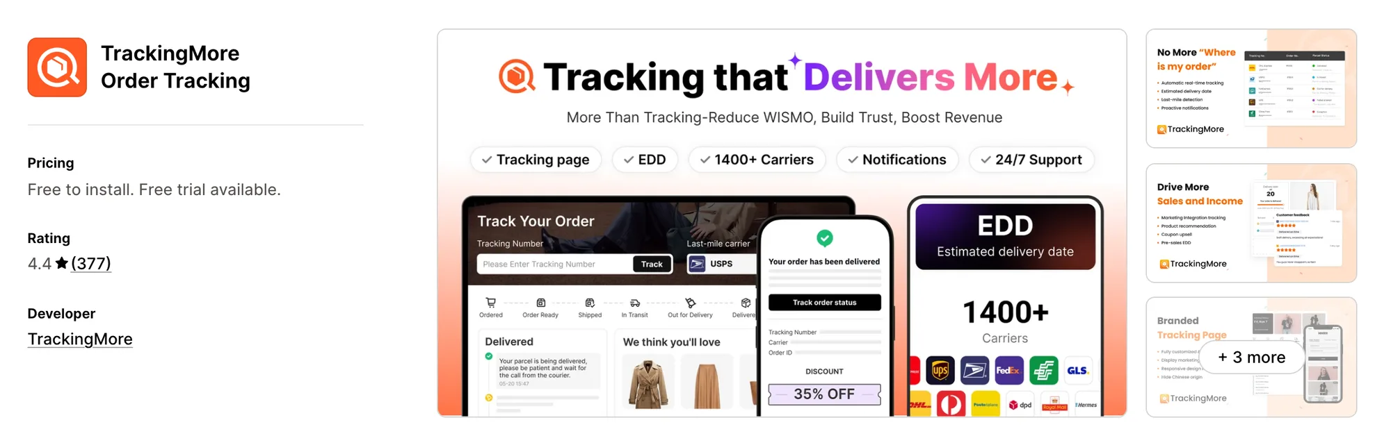 TrackingMore Order Tracking on the Shopify App Store