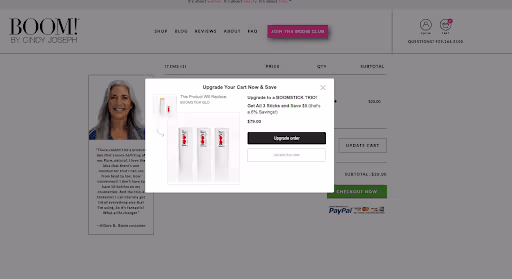 Vitals Shopify Upsell - Pre-purchase upsell