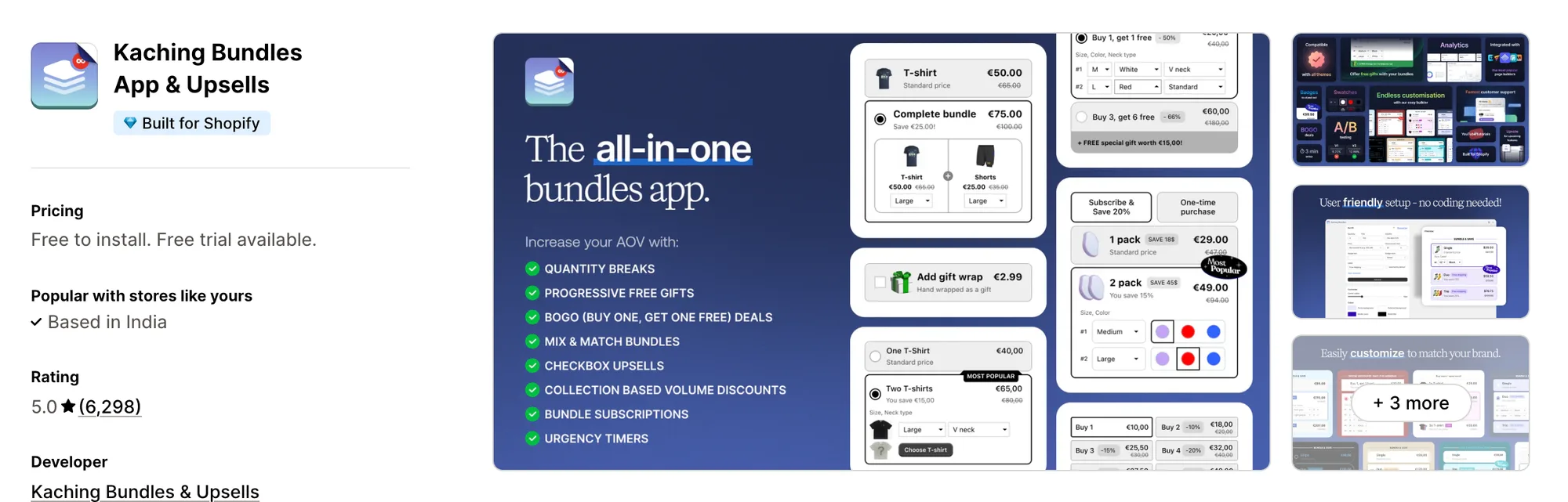Kaching Bundles App & Upsells on the Shopify App Store