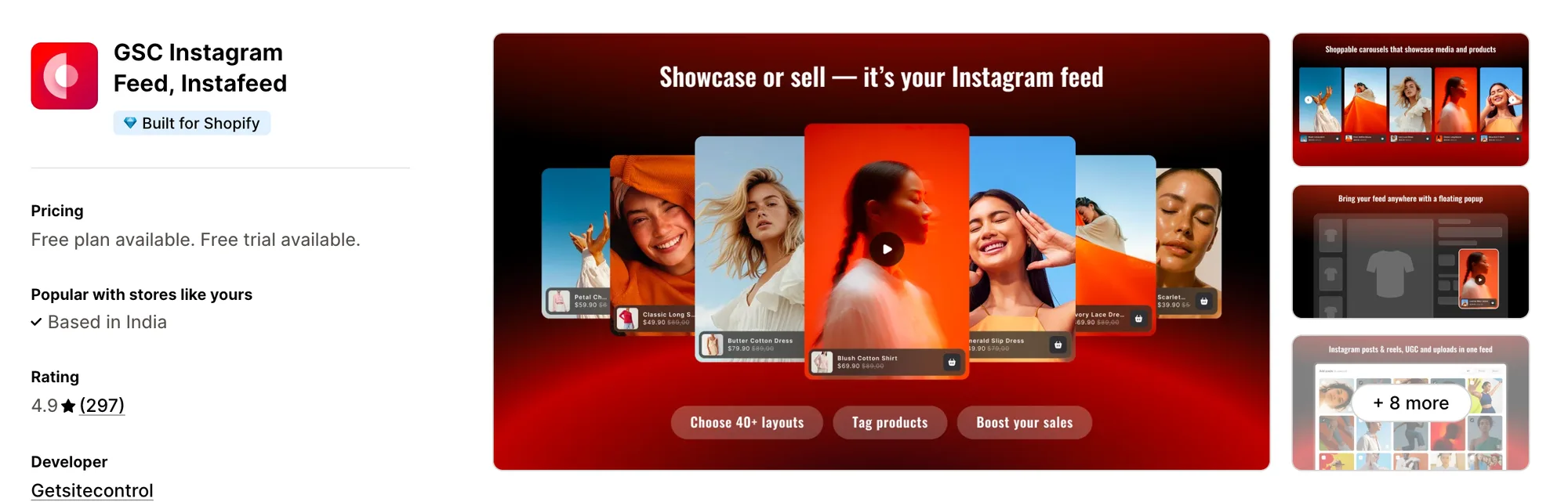 GSC Instagram Feed, Instafeed on the Shopify App Store