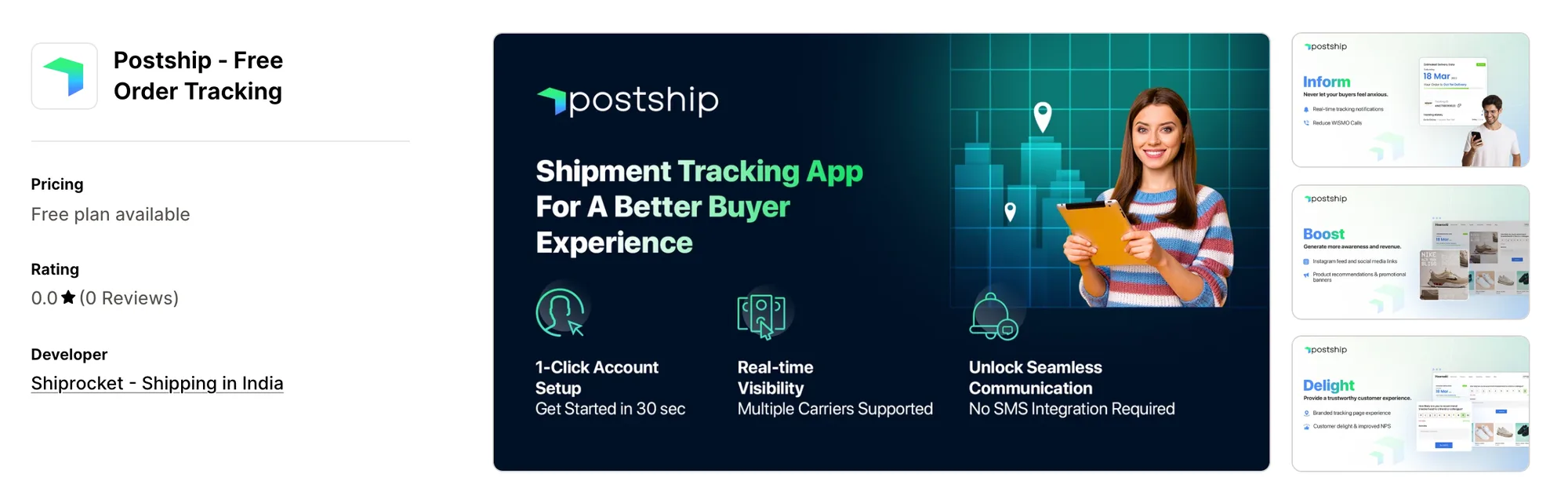 Postship ‑ Free Order Tracking on the Shopify App Store