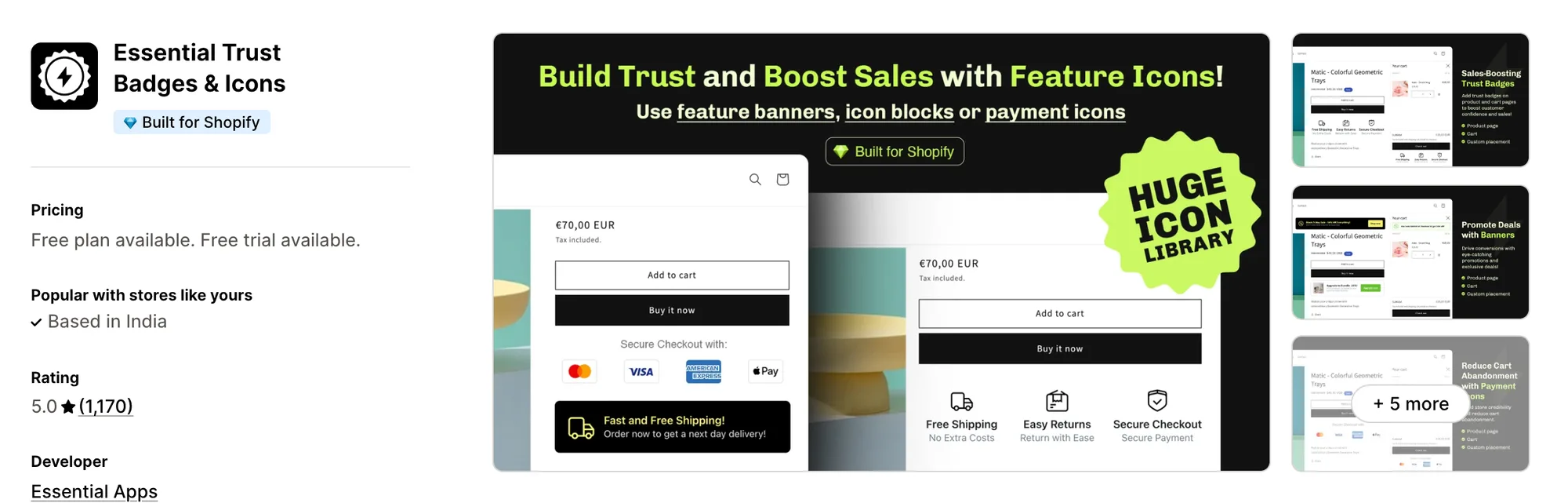 Essential Trust Badges & Icons on the Shopify App Store