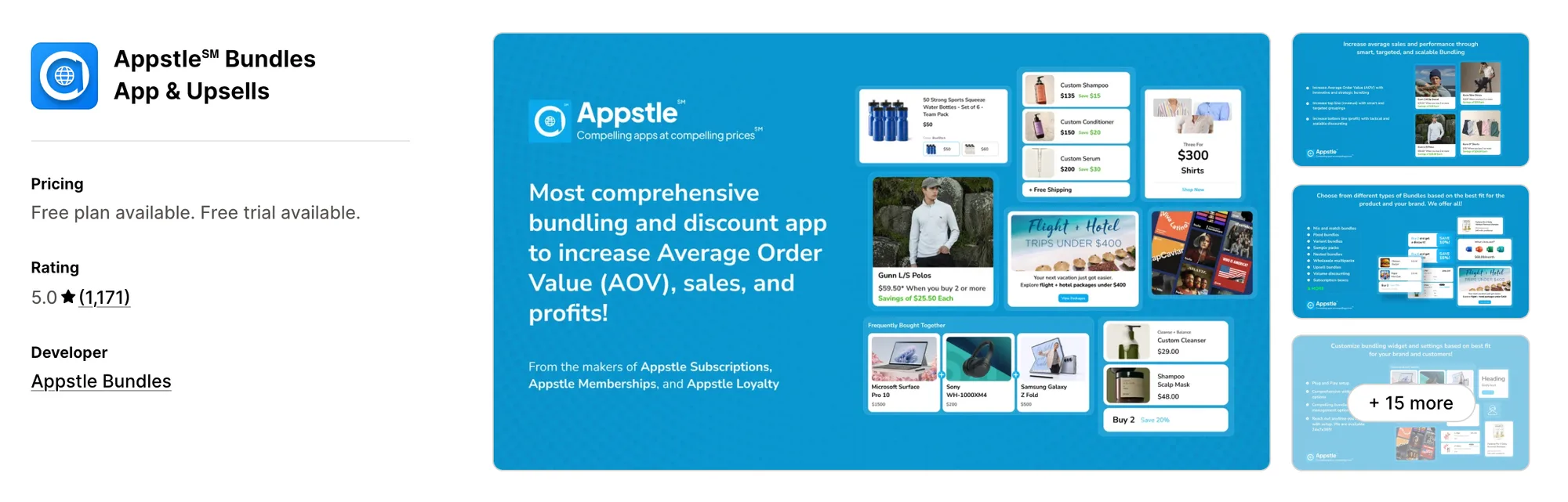 Appstle℠ Bundles App & Upsells on the Shopify App Store