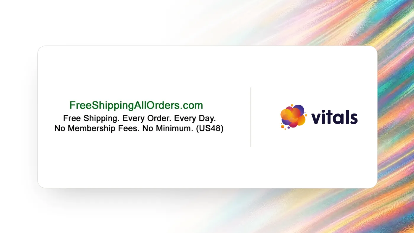 FreeShippingAllOrders.com and Vitals