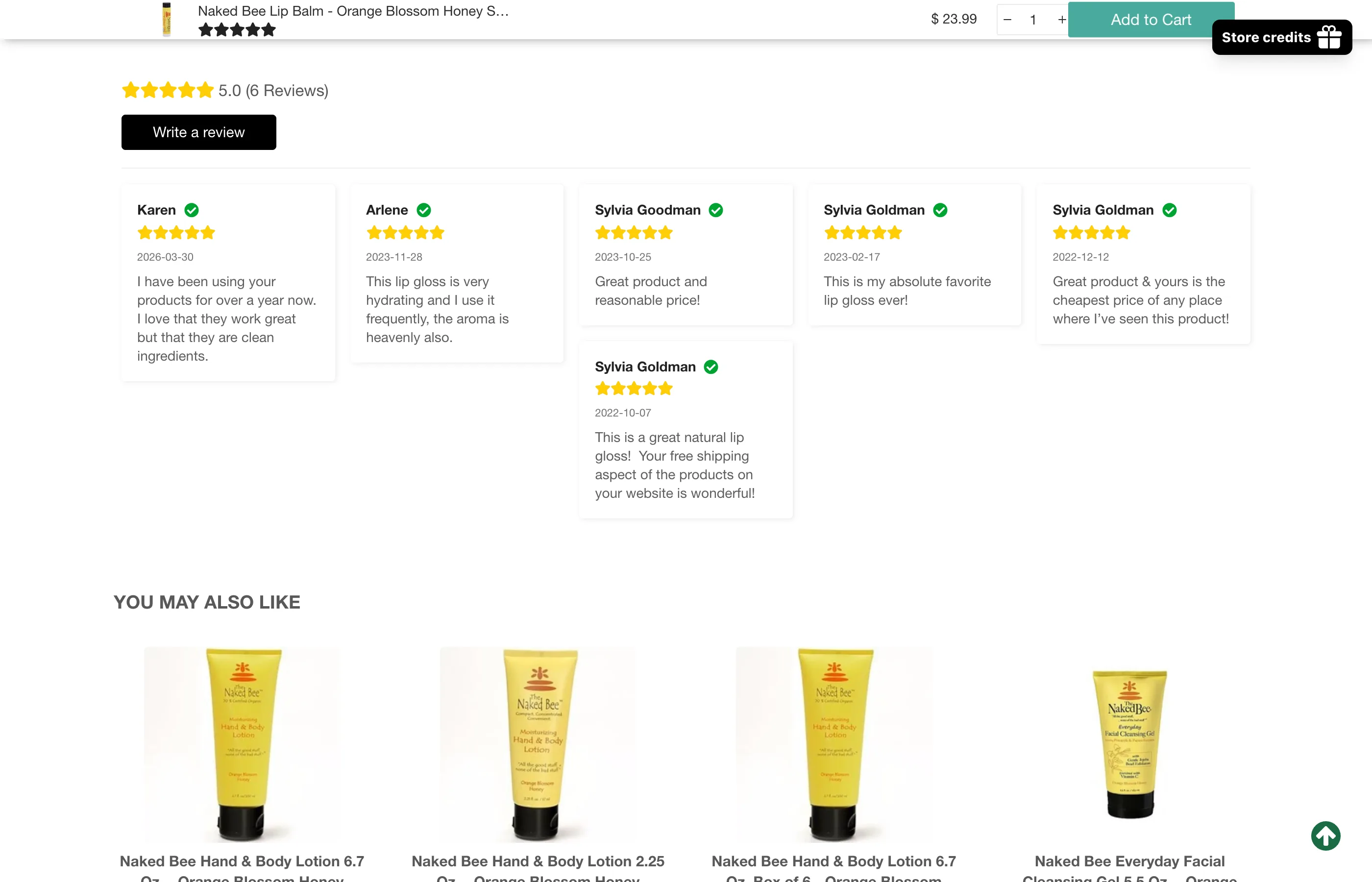 The Vitals review widget with verified buyer reviews, and the You May Also Like row below it