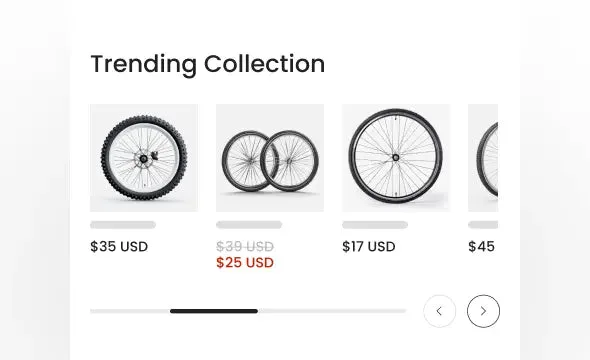 Collection Products Carousel section preview