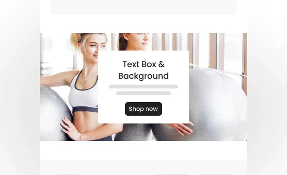 Text Box & Background section preview