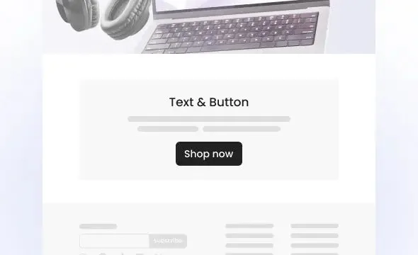 Text & Button section preview