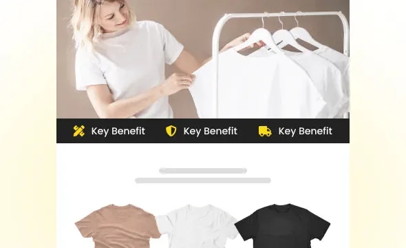 Value Icons Bar section preview